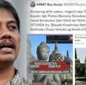 Usai Diperiksa, Roy Suryo Mengaku Serahkan Identitas Pengunggah Pertama Meme Stupa