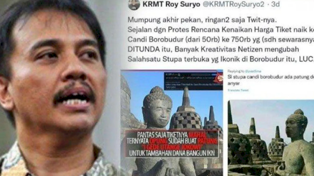 Usai Diperiksa, Roy Suryo Mengaku Serahkan Identitas Pengunggah Pertama Meme Stupa