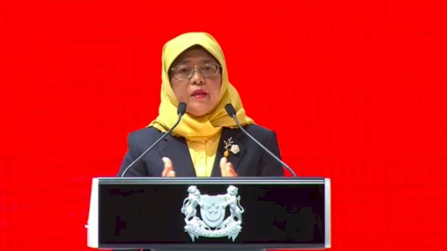 Presiden Singapura Halimah Yacob (Channel News Asia)