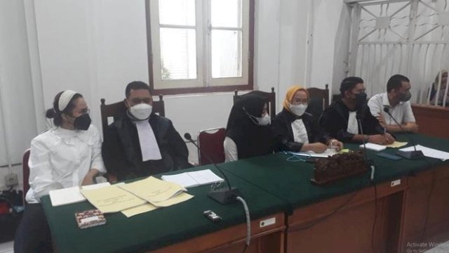 Sidang kasus raibnya dana nasabah BNI di Makassar. Foto: ist
