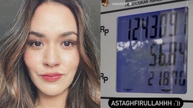 Raisan dan unggahannya di Instagram.  