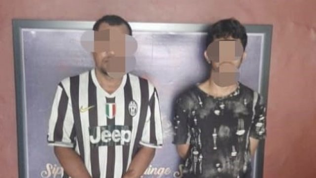  2 orang terduga pelaku spesialis Curanmor di Perumahan Madina Residence Barombong, Jalan Tangngalla, Kanjilo, Kecamatan Barombong, Kabupaten Gowa Sulsel/IST