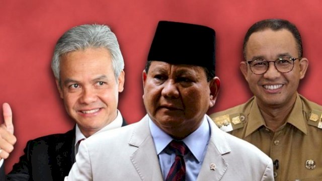Parameter Politik Indonesia (PPI) merilies hasil survei tiga figur dengan elektabilitas tertinggi yakni Ganjar Pranowo, Prabowo Subianto dan Anies Baswedan/INT
