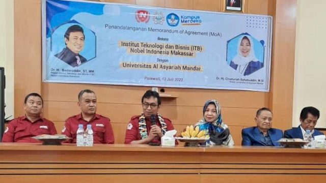 ITB Nobel Makassar Tindak Lanjuti MoU di Kampus Unasman Polman