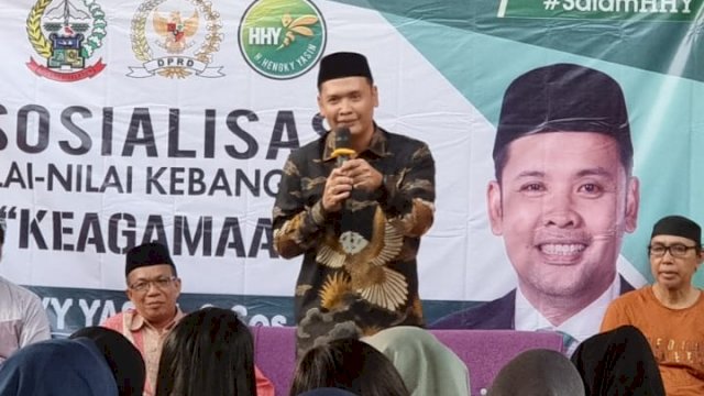 Bertandang Ke Pelosok Desa Takalar, Hengky Yasin Sosialisasi Nilai - Nilai Kebangsaan