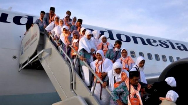 Ilustrasi kepulangan jemaah haji/INT