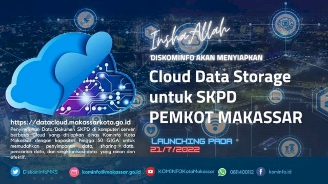 Layanan digital yang akan diresmikan oleh Pemerintah Kota Makassar  melalui Diskominfo/IST