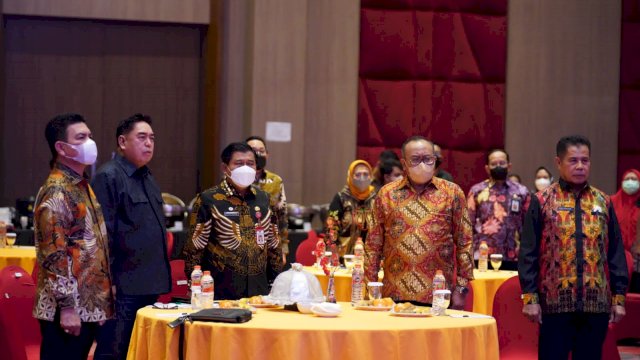  Rapat dalam rangka Pengolahan dan Evaluasi Data Hasil Monitoring Terpadu Terkait Evaluasi Penyederhanaan Birokrasi di Lingkungan Pemerintah Daerah, Provinsi, se-Indonesia, di Hotel Gammara, Makassar, Senin, 18 Juli 2022/IST