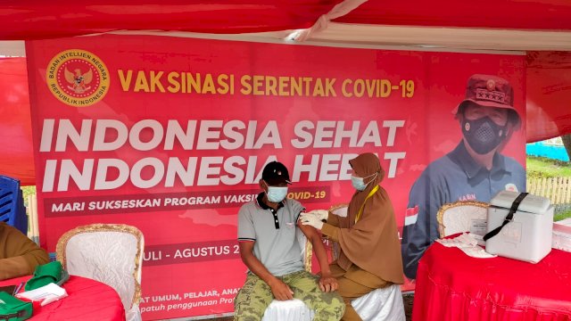 Binda Sulsel bekerjasama dengan berbagai instansi kembali menggelar vaksinasi Covid-19 di Kabupaten Pinrang/IST