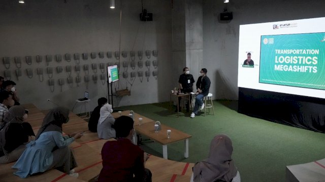 Workshop  "Kolaborasi Ekosistem Transportasi & Logistik Aktif Bersama Maju Bersama" yang kembali digelar di Bikin-Bikin Creative Hub NIPAH Park, Kamis (28/7/2022)/IST
