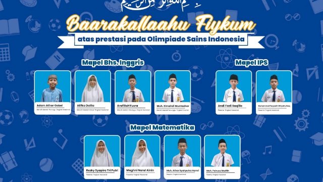 Sebanyak 10 siswa SMPIT Nurul Fikri Makassar lolos kompetensi Sains tingkat Nasional &ldquo;National Youth Science Competition&rdquo; yang dilaksanakan pada 27 - 28 Juli 2022/IST