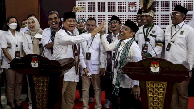Suasana usai pendaftaran Parpol Gerindra dan PKB ke KPU, Senin (8/8/2022). Foto: dok liputan6