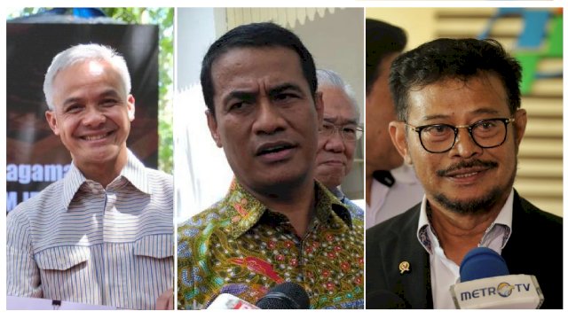 Ganjar Pranowo, Amran Sulaiman dan Syahrul YL