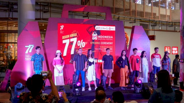 Pagelaran Indonesia Shopping Festival yang digelar oleh APPBI, di Mall Nipah Makassar. Foto: portalmedia/Al Fath