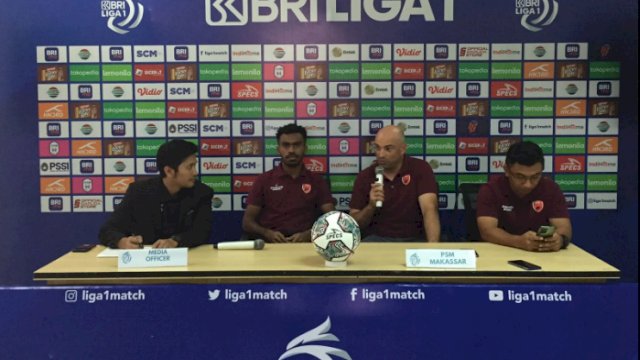 jumpa pers jelang laga Rans Nusantara FC vs PSM Makassar