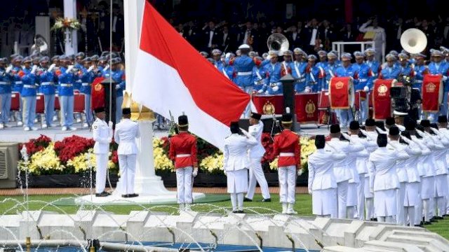 Suasana Upacara 17 Agustus 2021 lalu, di istana Merdeka. Foto: ist