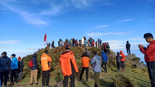 Jumlah pendaki di kawasan Gunung Bawakaraeng kian bertambah di hari peringatan 17 Agustus 2022/IST