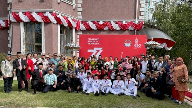 Kemeriahan Perayaan HUT ke-77 Kemerdekaan Indonesia di Kazakhstan