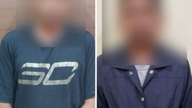 Kedua pelaku judi online dan togel diamankan Polres Parepare. Foto: portalmedia/reza