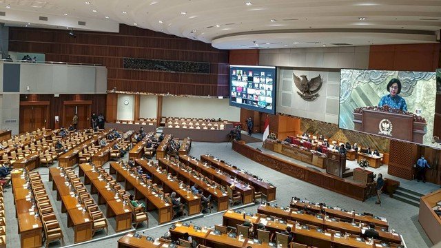 Rapat Paripurna DPR RI yang membahas rencana kenaikan BBM subsidi. Foto: dok kumparan