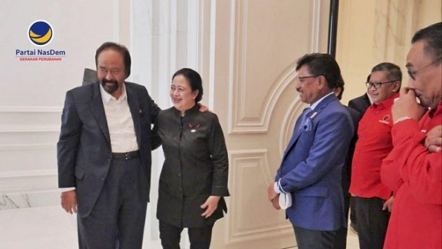 Puan Maharani saat melakukan safari politik ke Nasdem. Foto: ist 