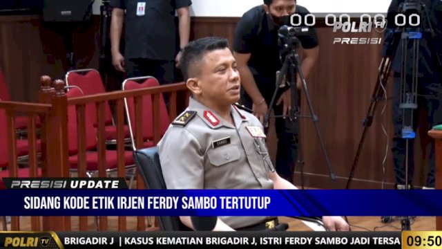 Irjen Ferdy Sambo Resmi Dipecat Polri, Juga Diberi 2 Sanksi Etik