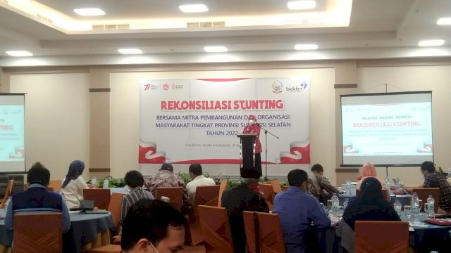 Badan Kependudukan dan Keluarga Berencana (BKKBN) Sulawesi Selatan menggelar rekonsialiasi stunting di Hotel The Rindra, Rabu, 31 Agustus 2022/IST
