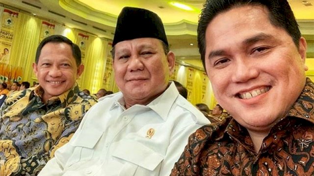 Prabowo Subianto dan Erick Thohir. Foto: ist