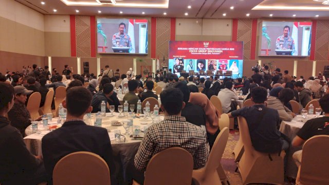  Suasana FGD yang digelar di Hotel Claro Makassar (Portal Media/Reza)

