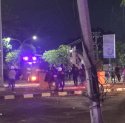 Brimob Coba Bubarkan Aksi Gunakan Water Canon, Dibalas Molotov