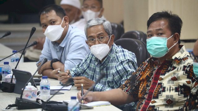 Rapat dengar pendapat (RDP) Komisi C DRPD Makassar berasama PT Kima dan Makassar Tene terkait dugaan pencemaran lingkungan di Sungai Tallo/IST