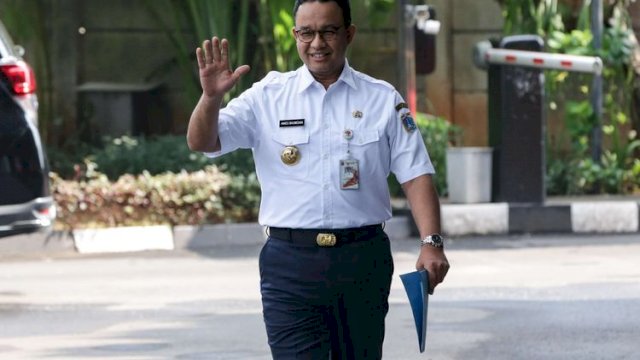 Gubernur DKI Jakarta, Anies Baswedan diperiksa KPK untuk dimintai keterangan dalam penyelidikan kasus dugaan tindak pidana korupsi penyelenggaraan ajang balap mobil listrik Formula E Jakarta, beberapa waktu yang lalu. Foto: dok kompas