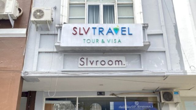 Kantor PT SLV Modern Travelindo di Jalan Tun Abdul Razak, Ruko Citraland, Hertasning, Sombaopu, Kab.Gowa, Komp Ruko Citraland Blok H/02. Foto: Portalmedia/Al Fath