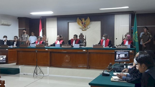 Pengadilan Negeri (PN) Makassar menggelar sidang perdana pelanggaran Hak Asasi Manusia (HAM) berat di Piniai, Papua, Rabu (21/09)/IST