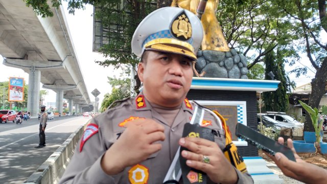 Kasat Lantas Polrestabes Makassar, AKBP Zulanda(Portal Media/Reza) 