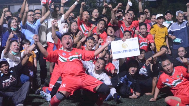 FC Bedah Unhas Raih Juara 1 Turnamen Bola PIT PABI, Kalahkan UI dan Kampus Sriwijaya