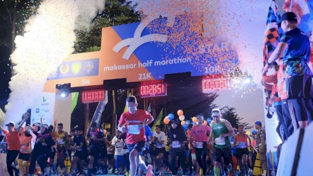 jang lomba Makassar Half Marathon 2022 (MHM) telah diselenggarakan pada Minggu (2/10/2022)/IST