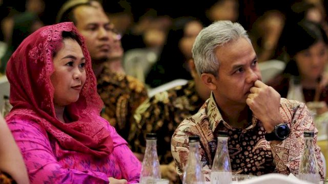 Ganjar Pranowo dan Yenny Wahid sebagai Capres/Cawapres usungan PSI di Pilpres 2024/INT