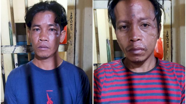tersangka pemalakan mobil di Makassar (Reza/Portalmedia)