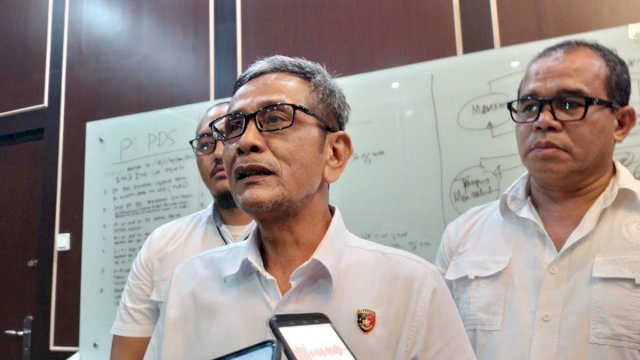 Kasubdit V Cybercrime Ditreskrimsus Polda Sulsel, Kompol Syarifuddin(Portal Media/Reza) 