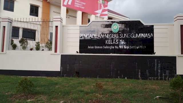 Pengadilan Negeri Sungguminas Kelas 1A, Gowa. Foto: Portalmedia/Reza