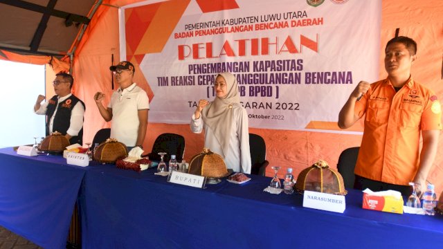 Pelatihan Penanganan Bencana Kota Luwu Utara Tahun 2022  kepada Tim Reaksi Cepat (TRC) Pemda Luwu Utara/Ist