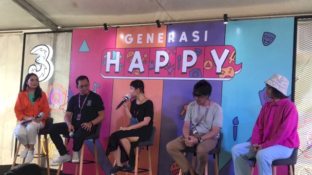 Hadirkan Najwa Shihab, Tri Ajak Gen Z Budayakan Literasi Digital Lewat Program &ldquo;Generasi Happy&rdquo; di Makassar