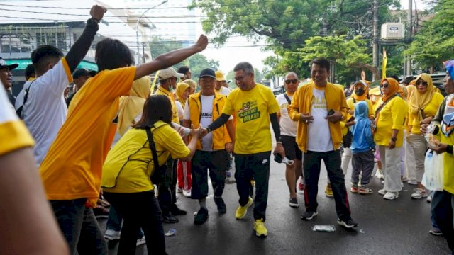 228 Ribu Warga Sulsel Ramaikan Jalan Santai HUT Golkar
