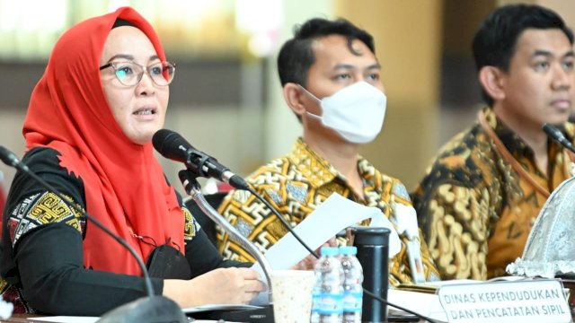 Rapat Monev Keterbukaan Informasi Badan Publik Lingkup Organisasi Perangkat Daerah (OPD) Pemprov Sulsel Tahun 2022 di Ruang Command Center, Kantor Gubernur Sulsel, Kamis, 20 Oktober 2022/Ist