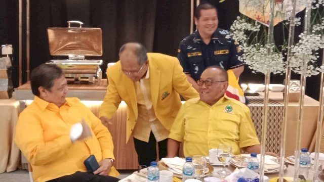 Ilham Arief Sirajuddin saat menemui para elite DPP ini di sela-sela Konsolidasi Nasional dan Bimtek Fraksi Partai Golkar, di Jakarta International EXPO, Kemayoran, Jakarta, Kamis 20 Oktober 2022/Ist