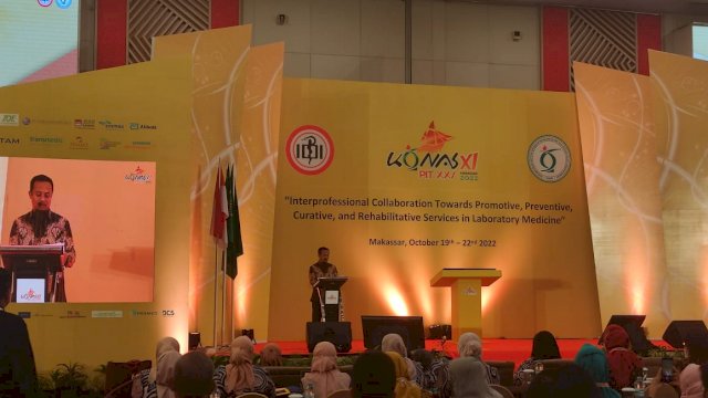 Gubernur Sulsel, Andi Sudirman Sulaiman dalam acara KONAS PDS Patklin. Foto: dok