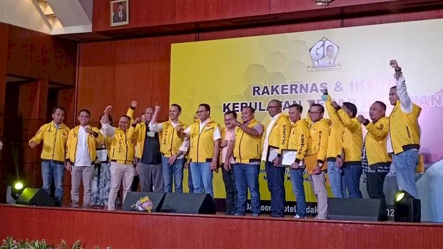 Rakernas dan Ikrar Kebulatan Tekad Relawan Go-Anies di Hotel Bidakara, Jakarta Selatan, Minggu (23/10/2022). Foto: dok kumparan