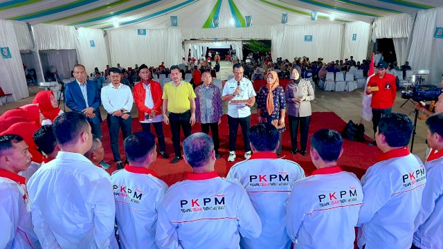 Ketua DPRD Makassar Rudianto Lallo saat menghadiri Deklarasi dan Pengukuhan DPP Pendampingan Kebijakan Pemerhati Masyarakat Sulsel di Taman Maccini Sombala, Kecamatan Tamalate Kota Makassar, Kamis 26/10/2022/Ist