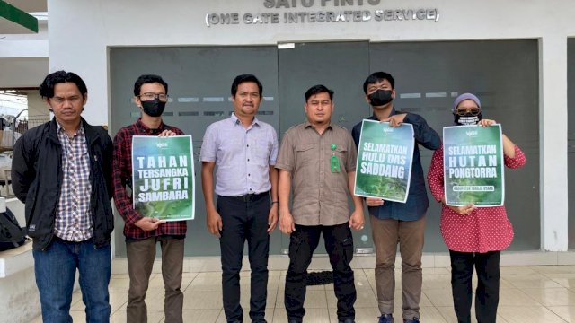 Pernyataan sikap Walhi Sulsel. Foto; dok